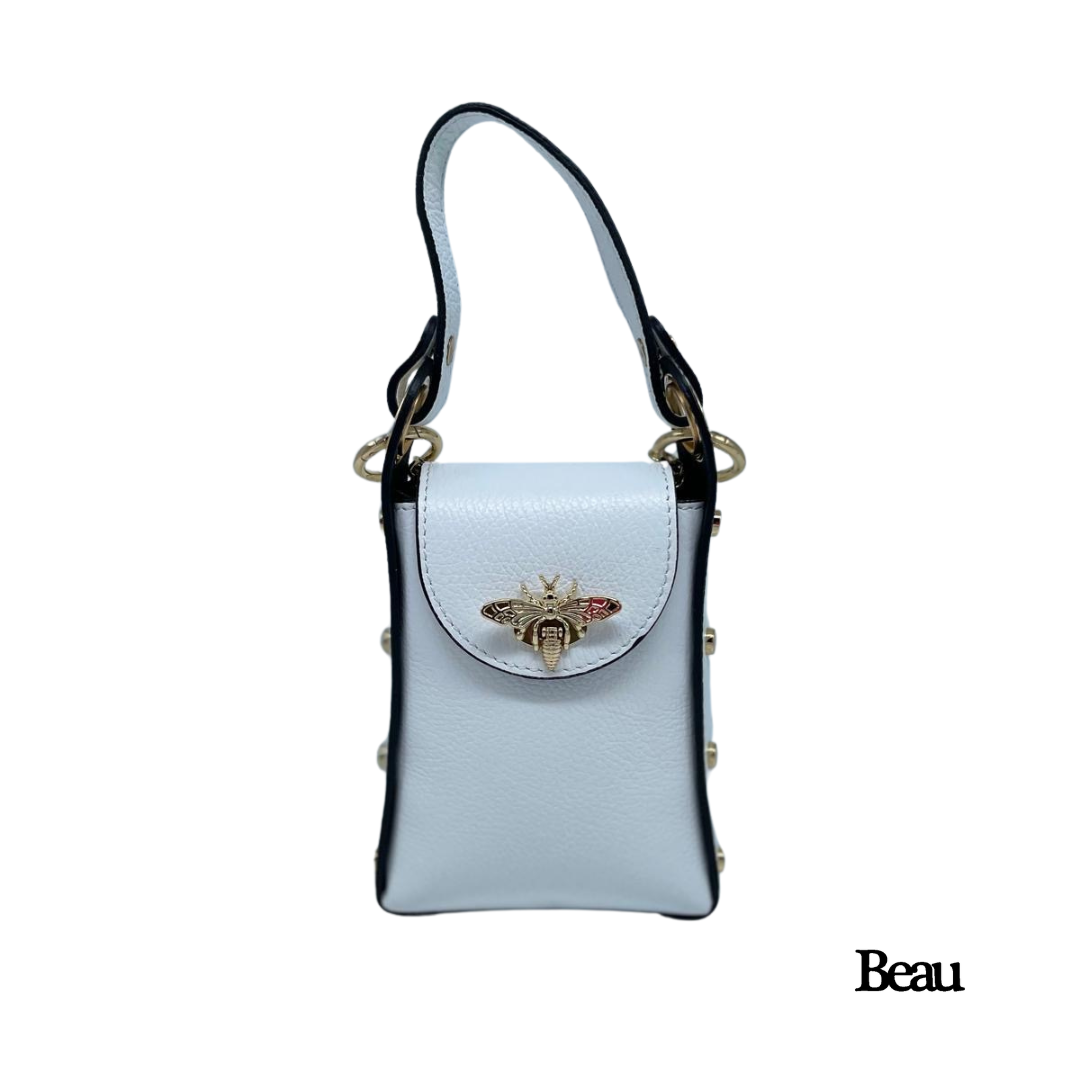 TAS EMMA - LEDER - WIT - Afbeelding 1