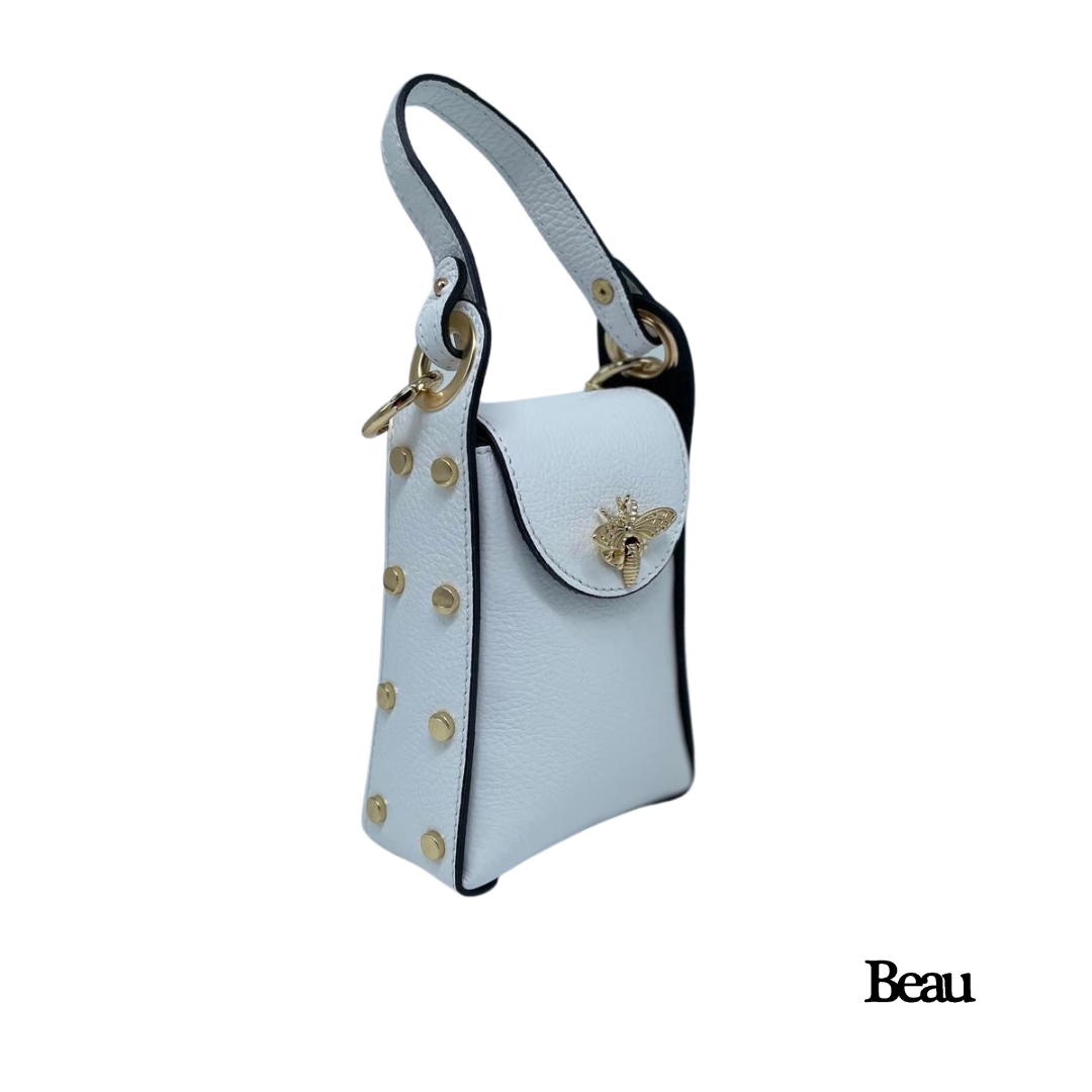 TAS EMMA - LEDER - WIT - Afbeelding 2