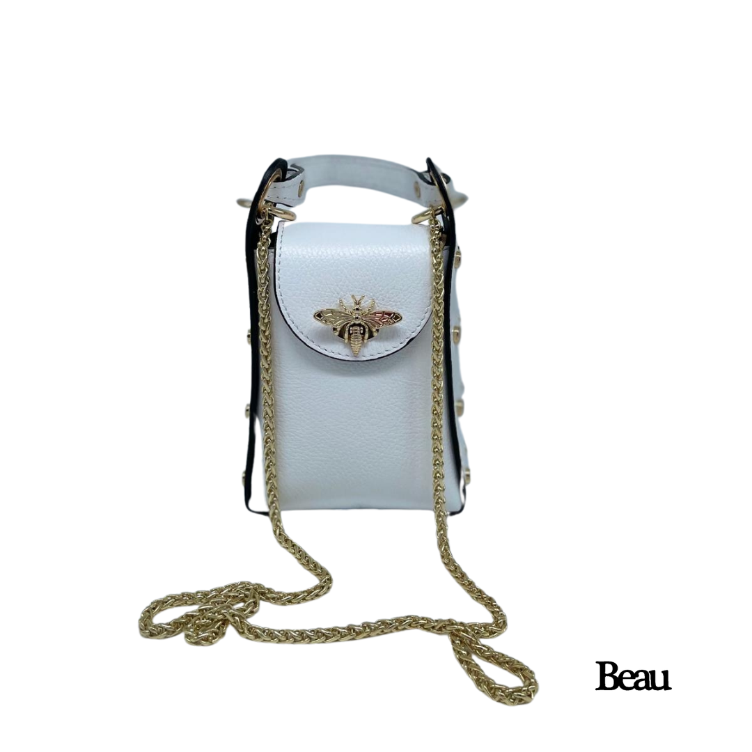 TAS EMMA - LEDER - WIT - Afbeelding 3