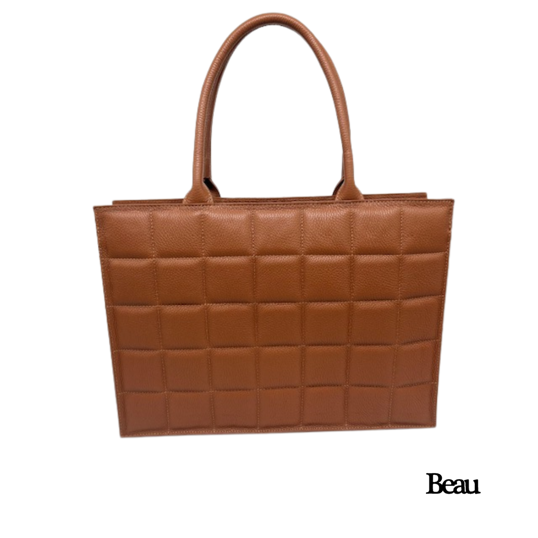 TAS CLAIRE - LEDER - CAMEL - Afbeelding 1