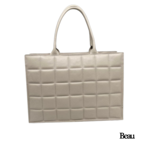 TAS CLAIRE - LEDER - ECRU
