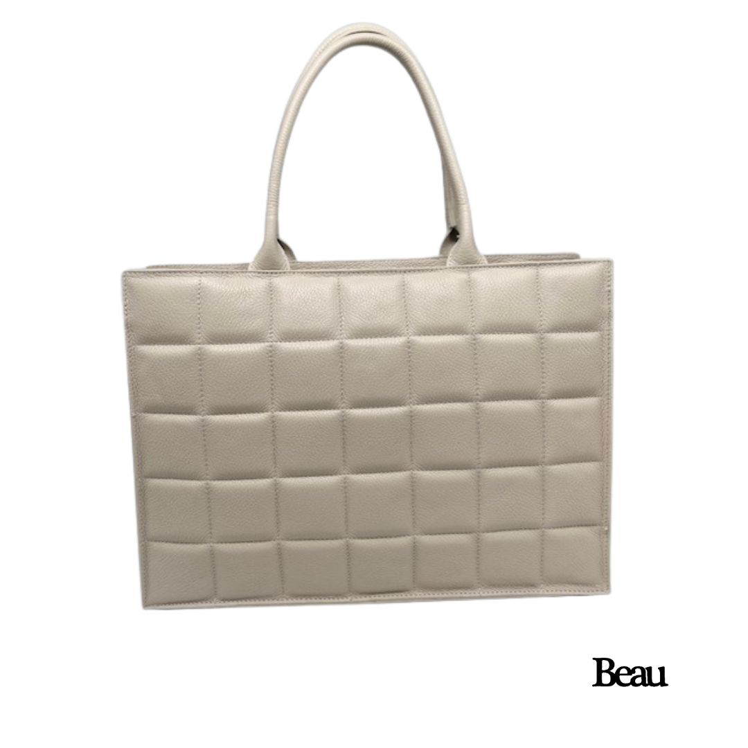 TAS CLAIRE - LEDER - ECRU - Afbeelding 1