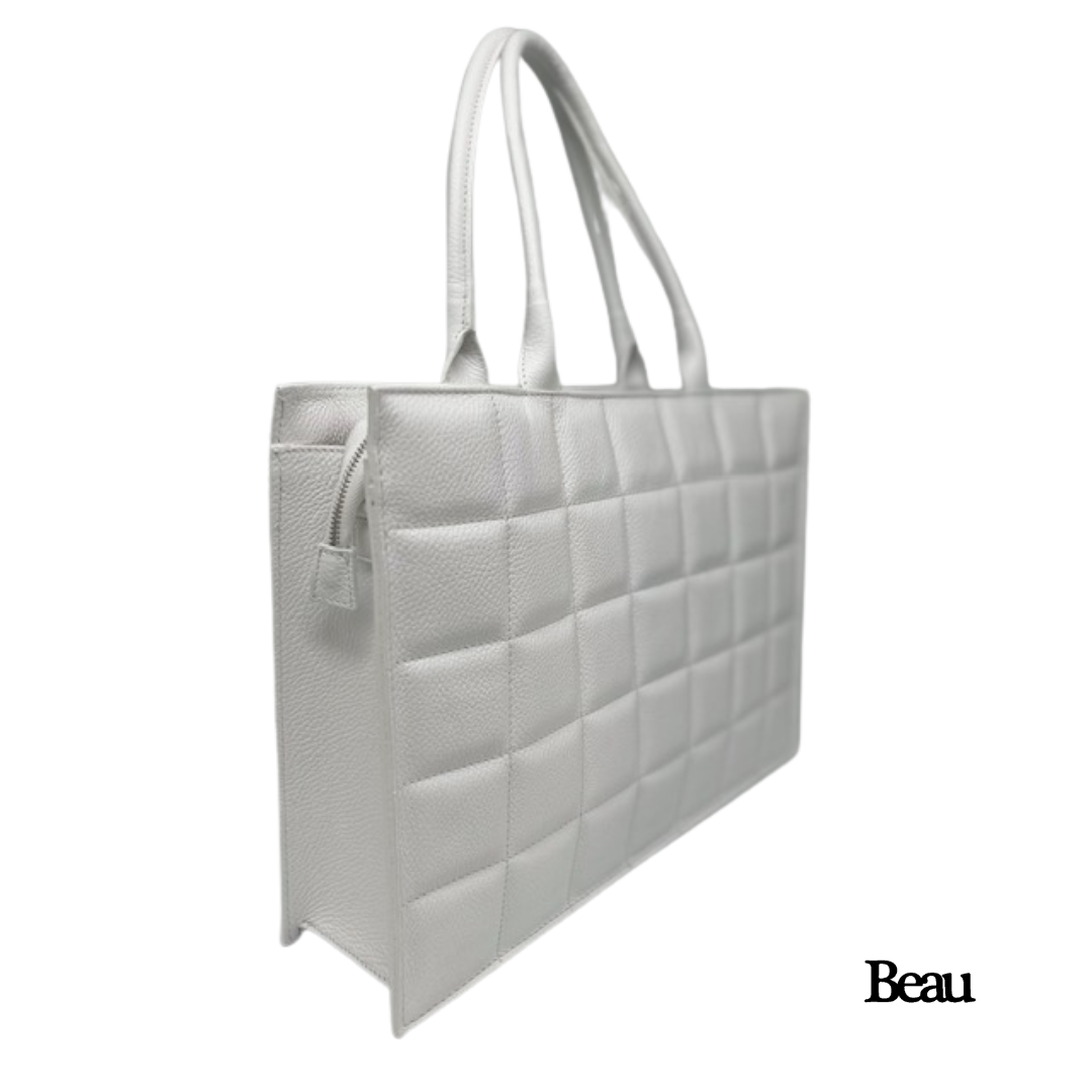 TAS CLAIRE - LEDER - WIT - Afbeelding 2