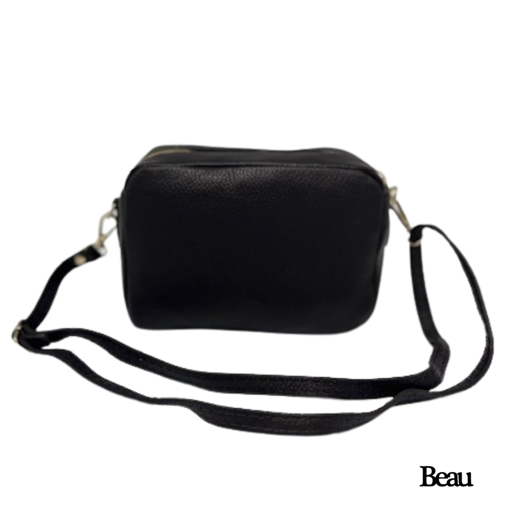 TAS ELLEN - LEDER - ZWART/GOUD - Afbeelding 2