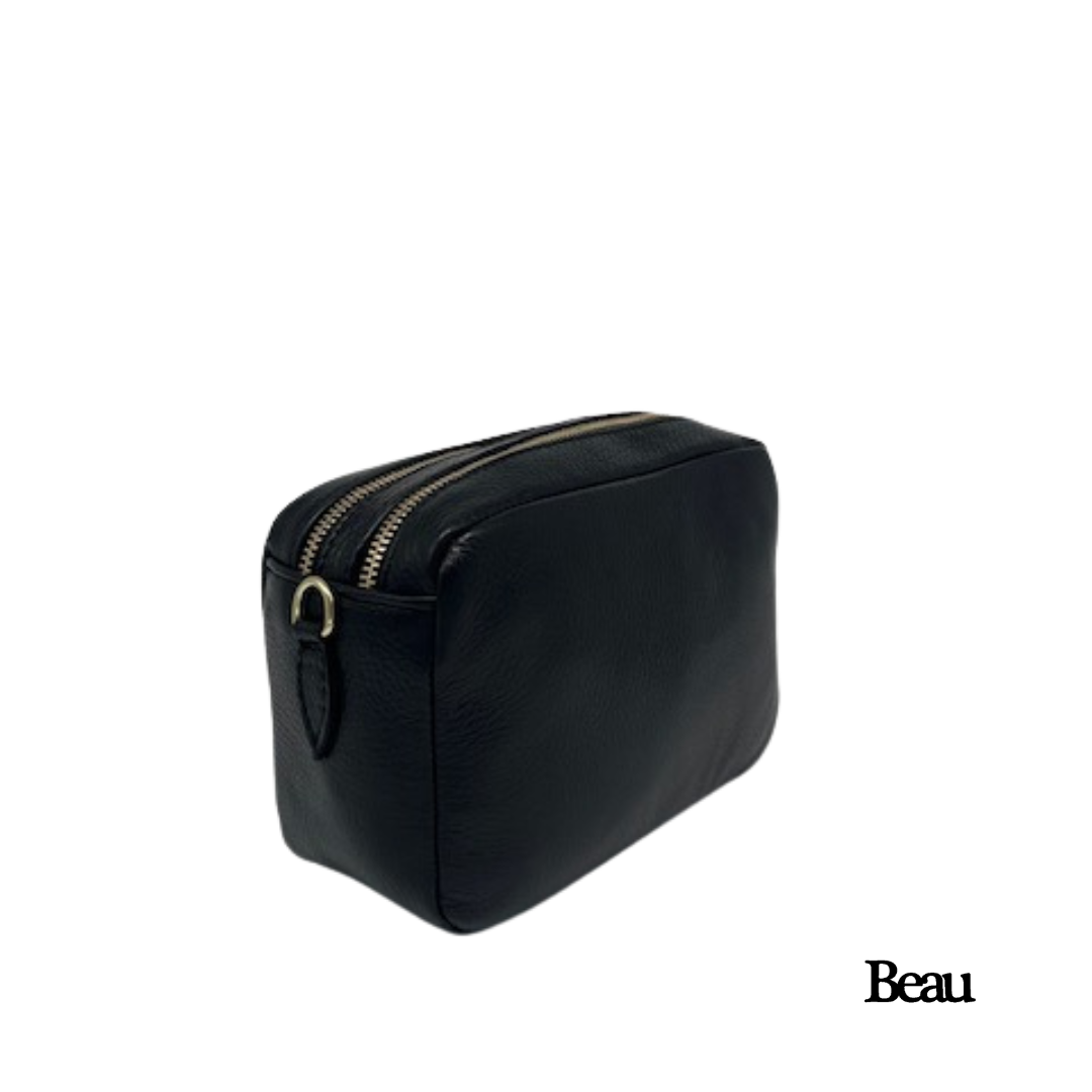 TAS ELLEN - LEDER - ZWART/ZILVER - Afbeelding 5