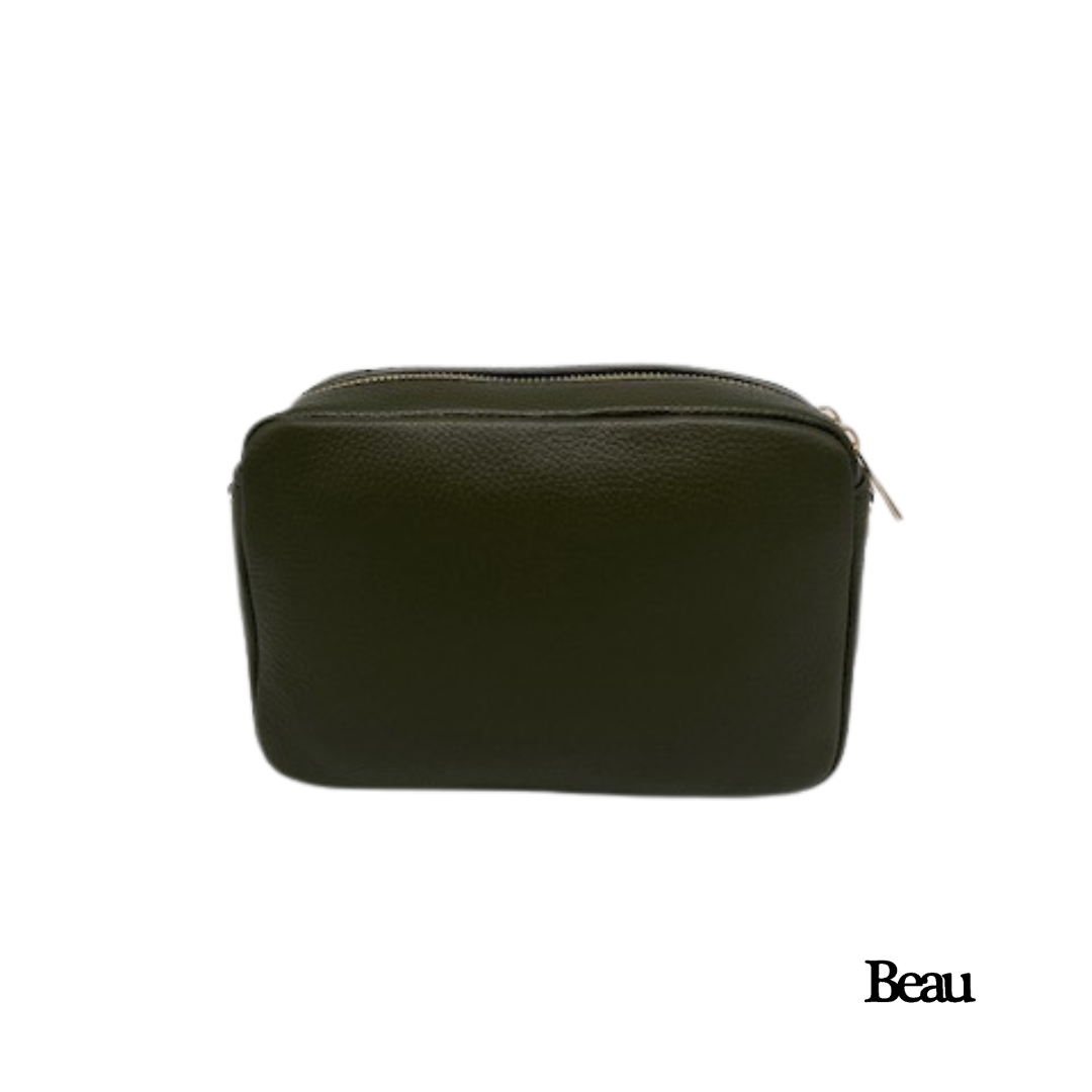 TAS ELLEN - LEDER - KAKI - Afbeelding 1