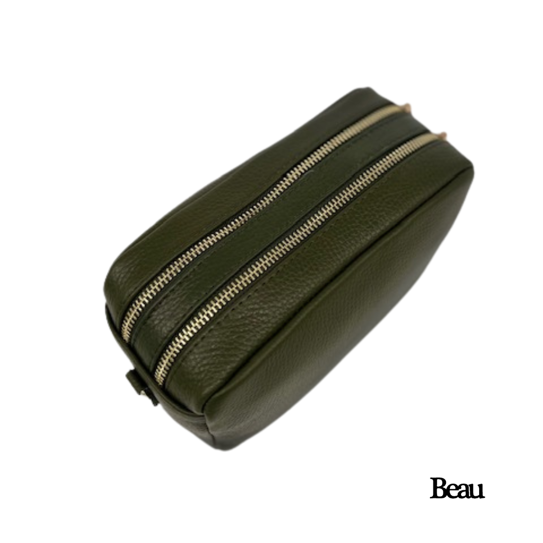TAS ELLEN - LEDER - KAKI - Afbeelding 3