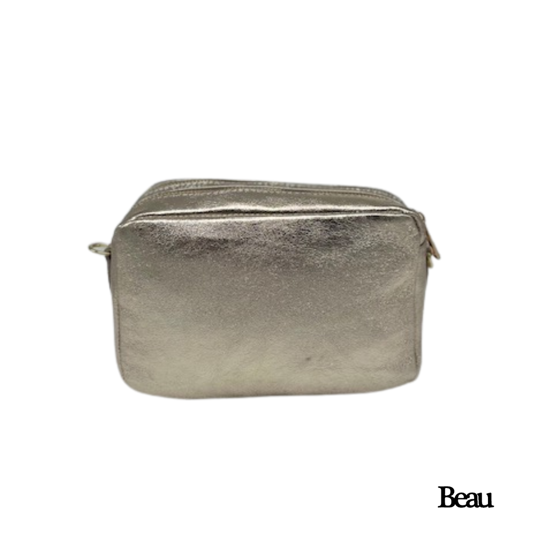 TAS ELLEN - LEDER - GOUD - Afbeelding 1