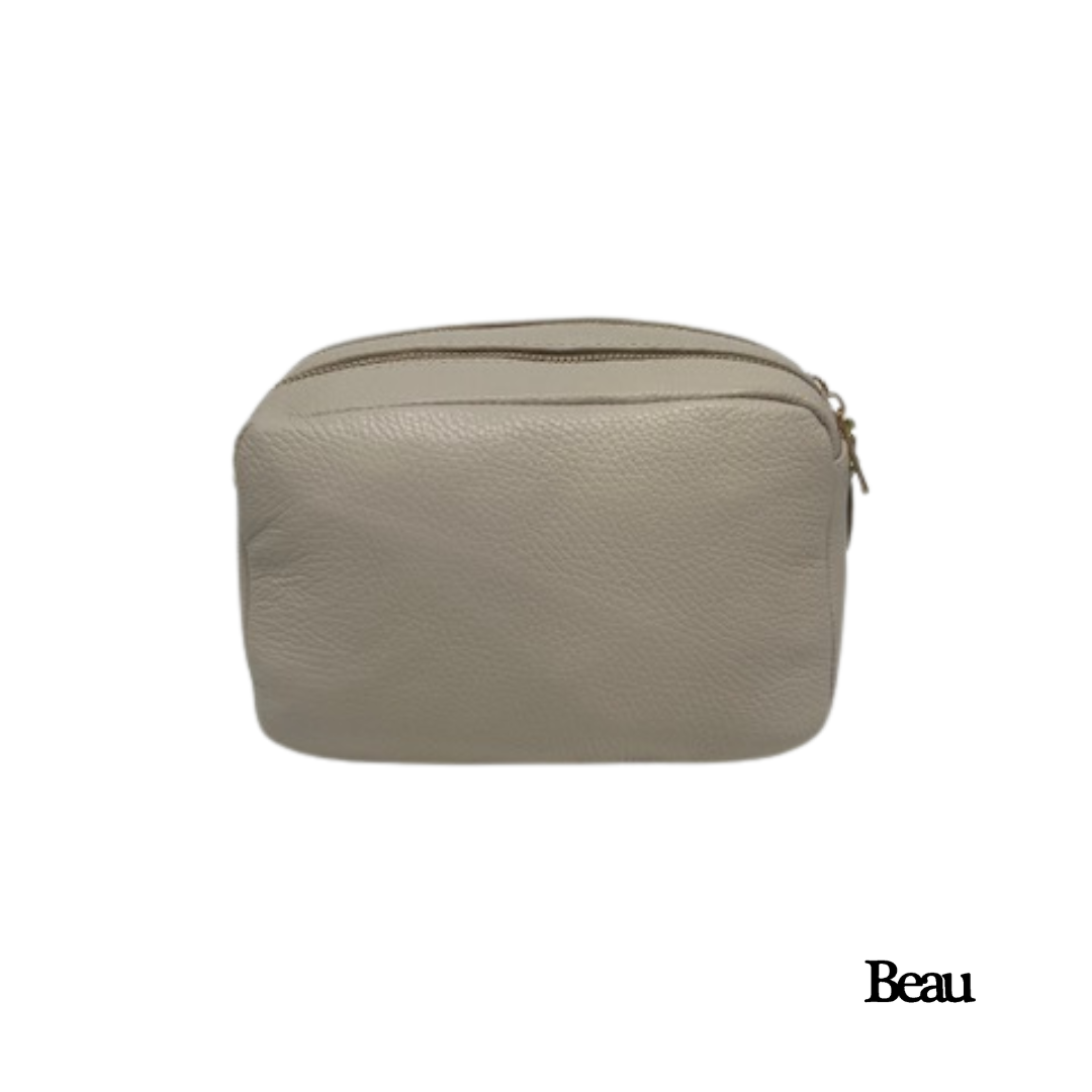 TAS ELLEN - LEDER - BEIGE - Afbeelding 1
