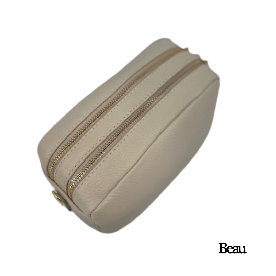 TAS ELLEN - LEDER - BEIGE - Afbeelding 3