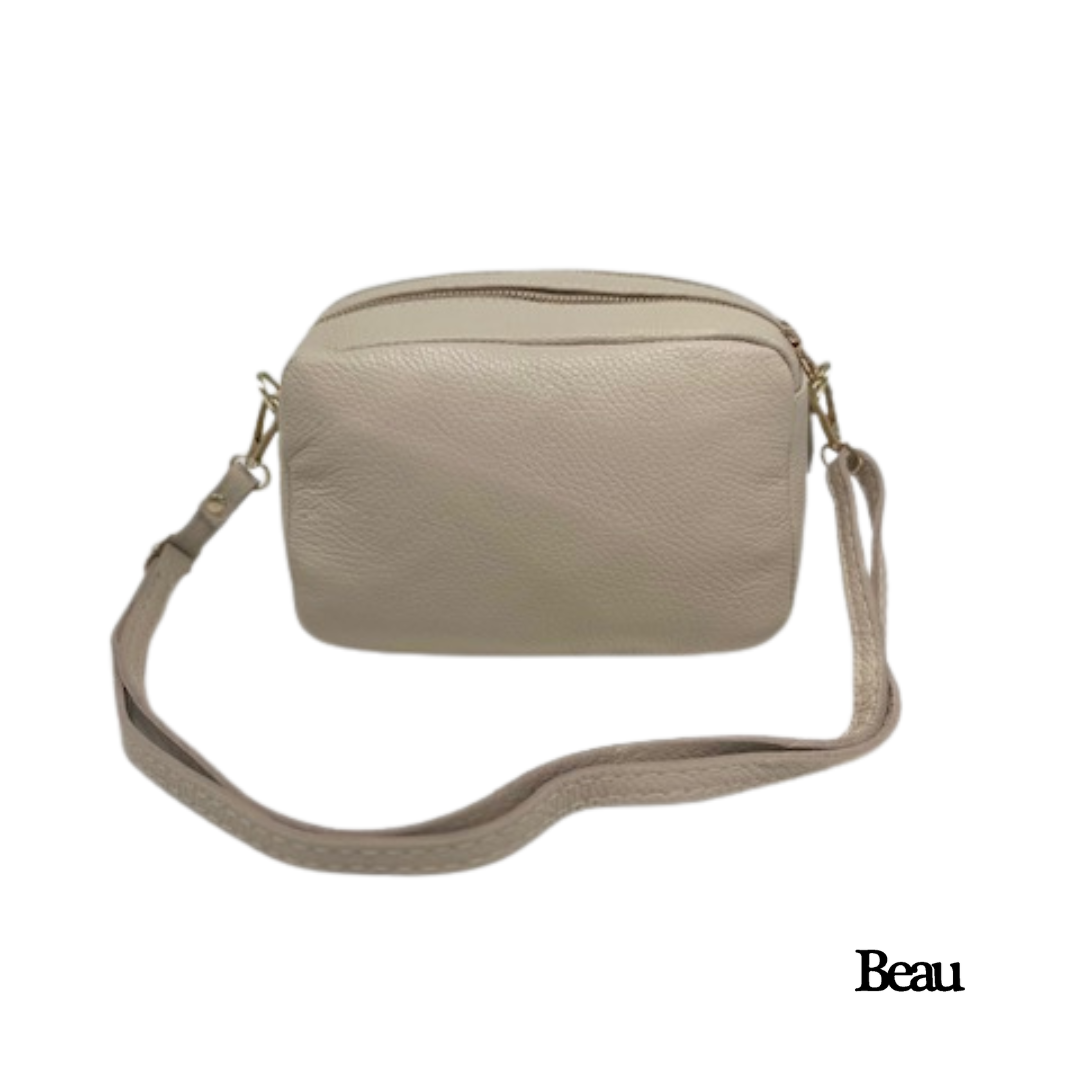 TAS ELLEN - LEDER - BEIGE - Afbeelding 4