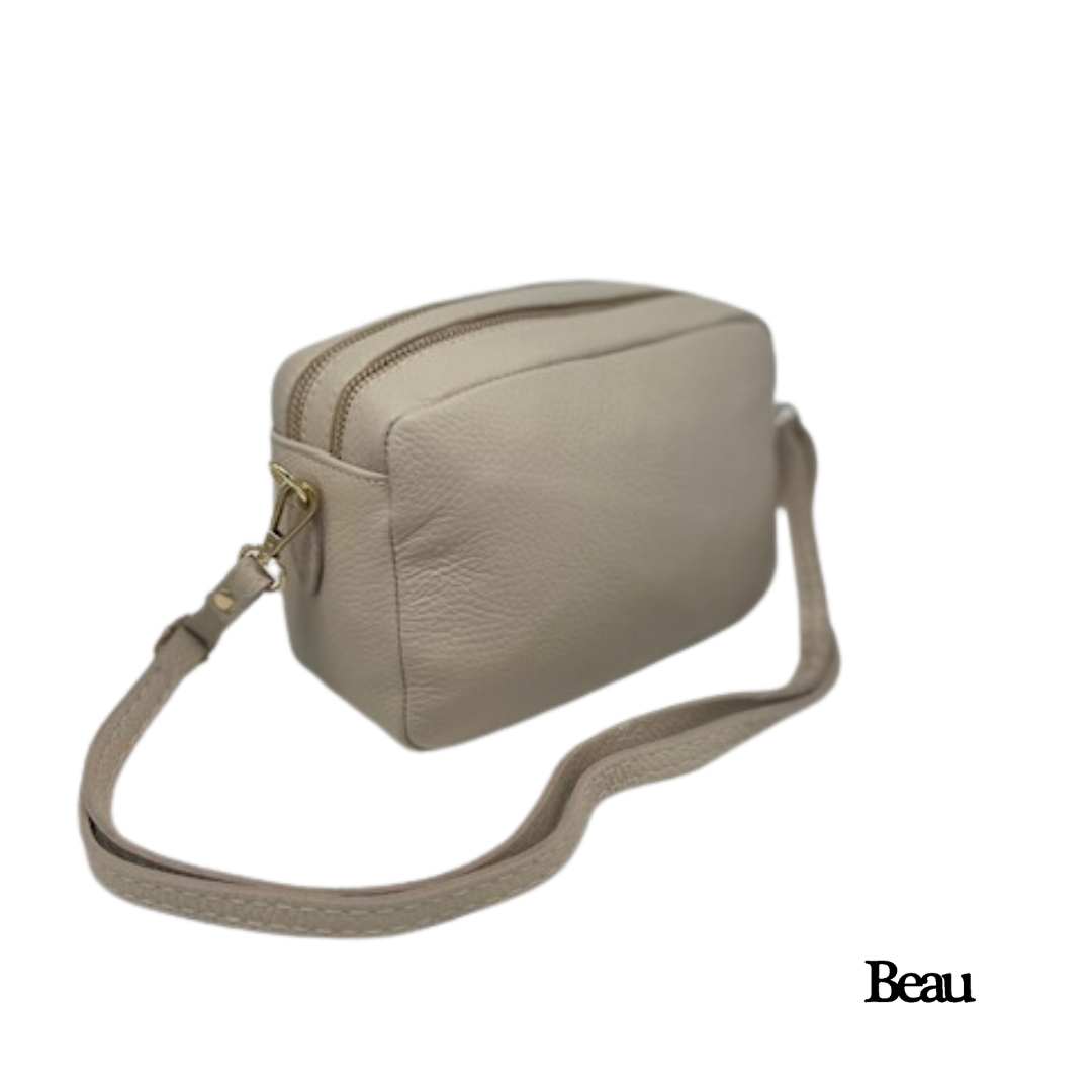 TAS ELLEN - LEDER - BEIGE - Afbeelding 5