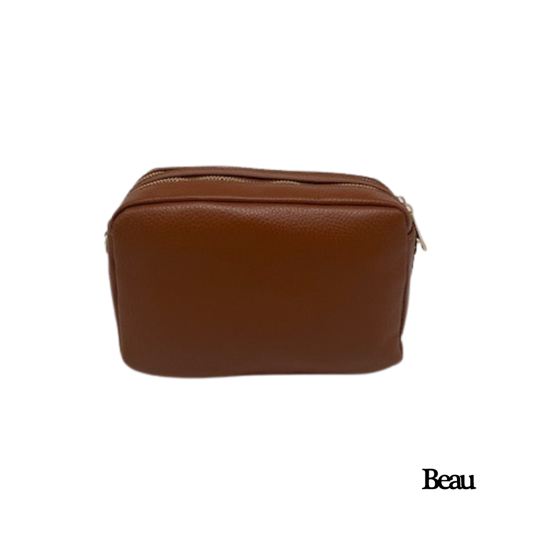 TAS ELLEN - LEDER - CAMEL - Afbeelding 1
