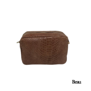 TAS MILA SNAKE - LEDER - BRUIN