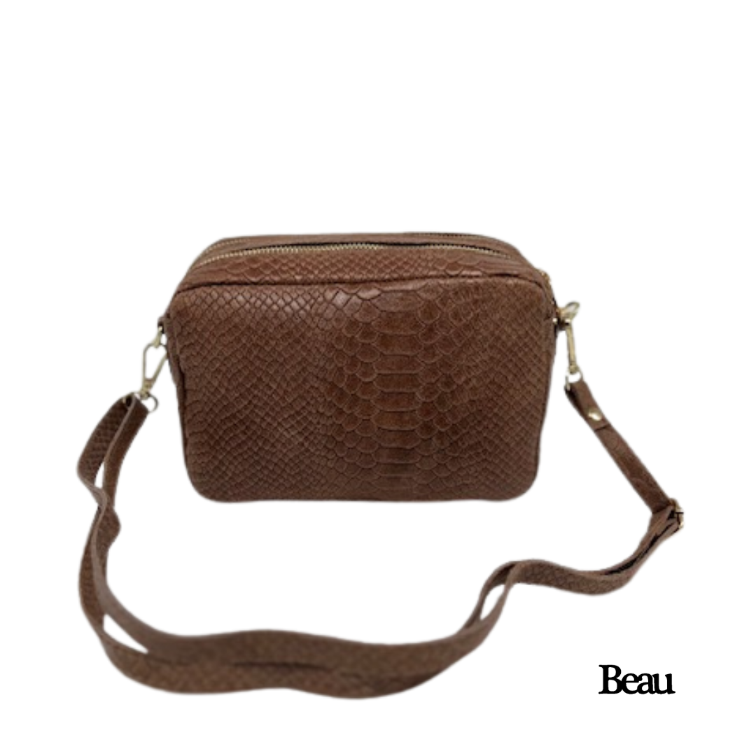 TAS MILA SNAKE - LEDER - BRUIN - Afbeelding 2