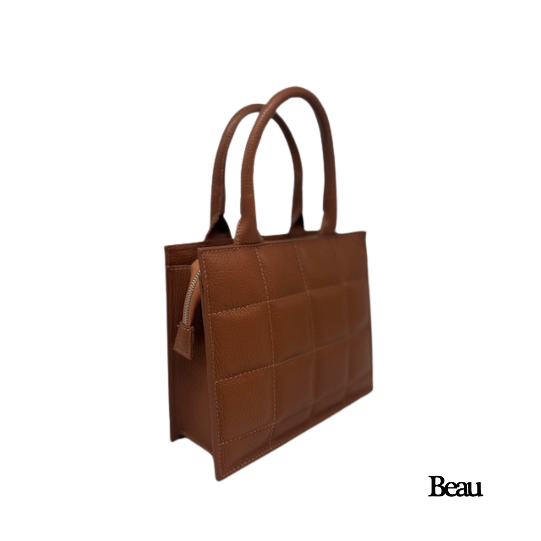 TAS CHANTAL - LEDER - CAMEL - Afbeelding 2