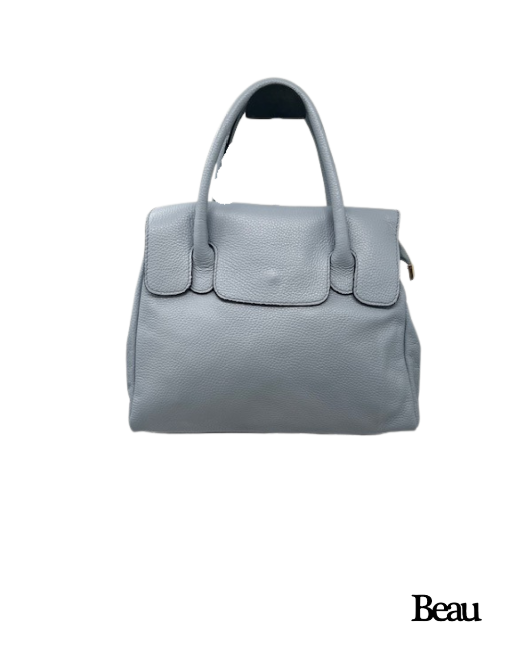 TAS PAULETTE SMALL - LEDER - LICHT BLAUW - Afbeelding 1