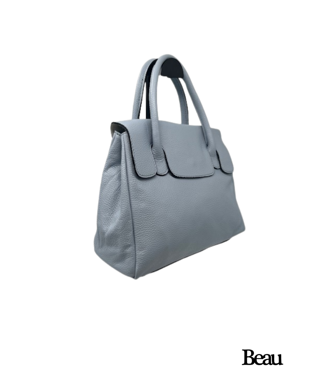 TAS PAULETTE SMALL - LEDER - LICHT BLAUW - Afbeelding 2