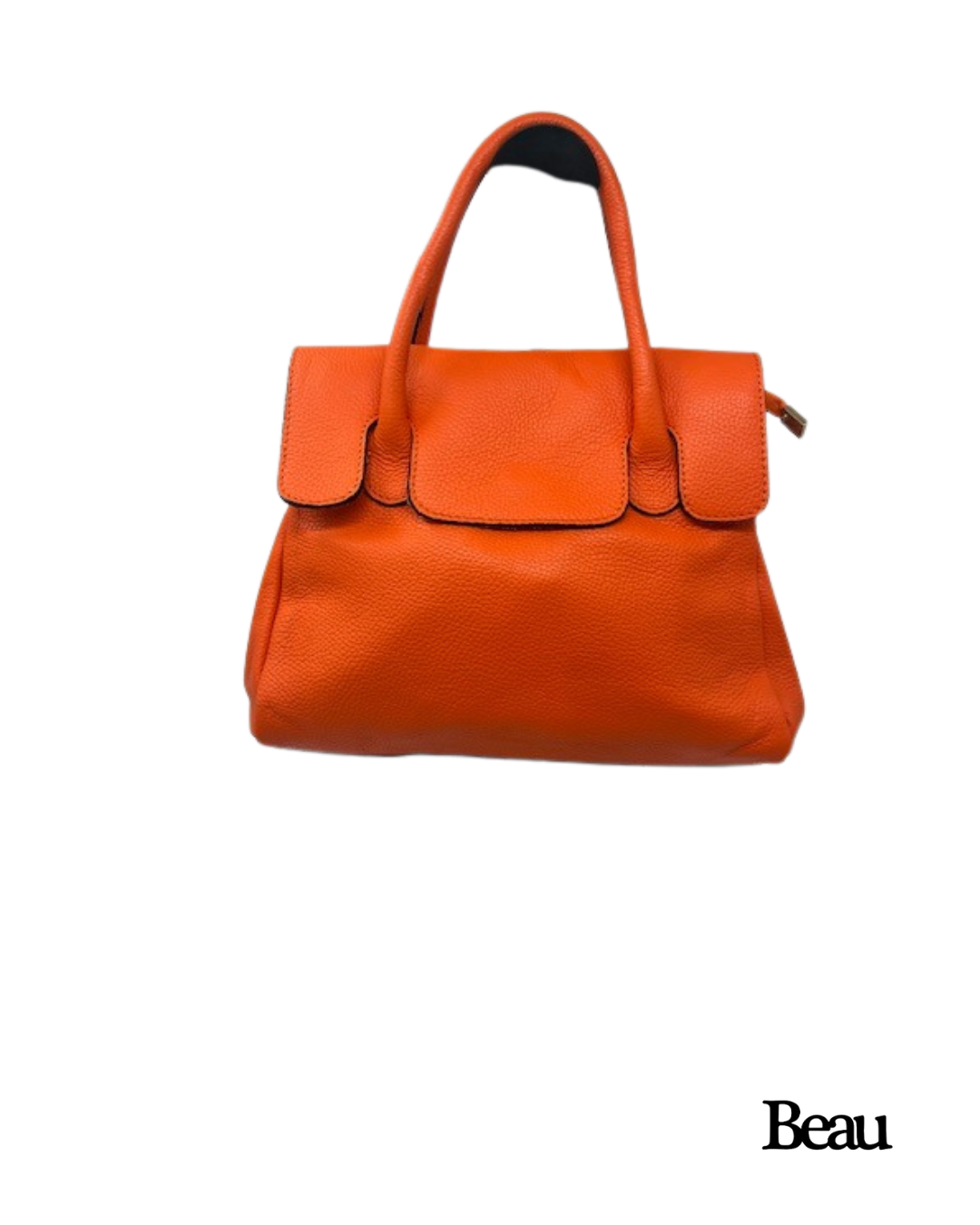 TAS PAULETTE SMALL - LEDER - ORANJE - Afbeelding 1