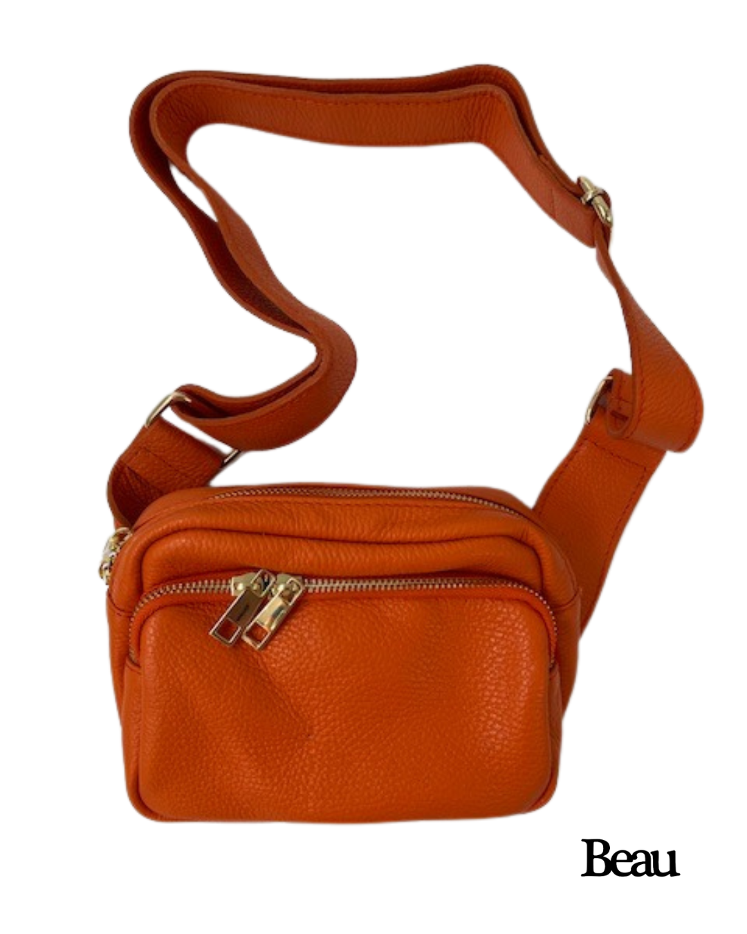TAS TRUDY - LEDER - ORANJE - Afbeelding 1