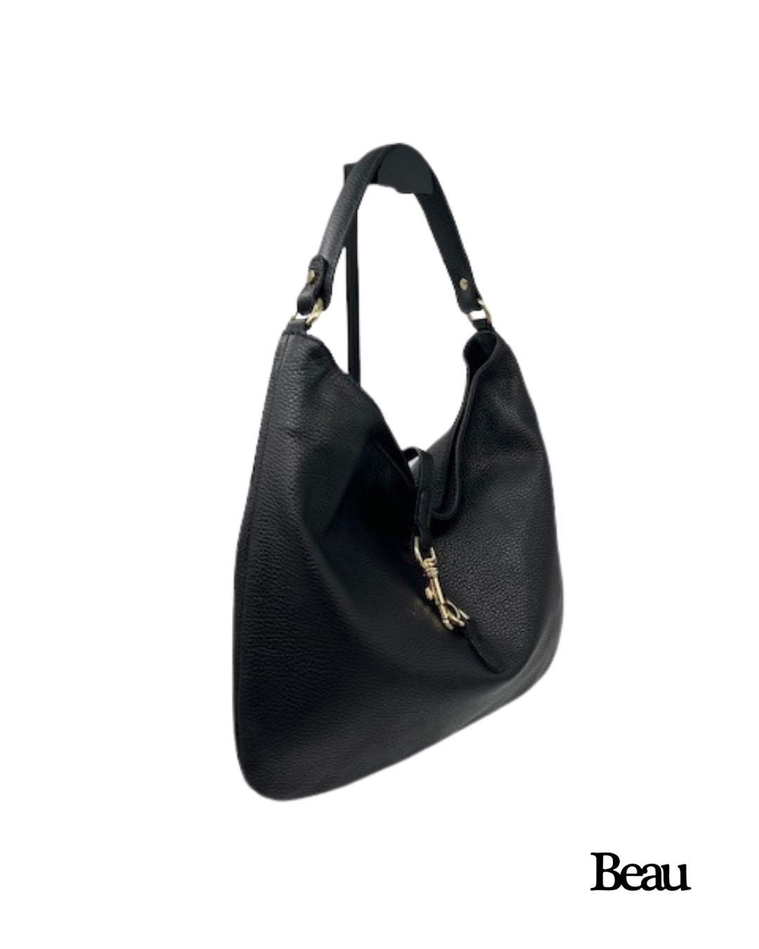 TAS LIA - LEDER - ZWART - Afbeelding 2