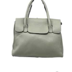 TAS PAULETTE SMALL - LEDER - GRIJS