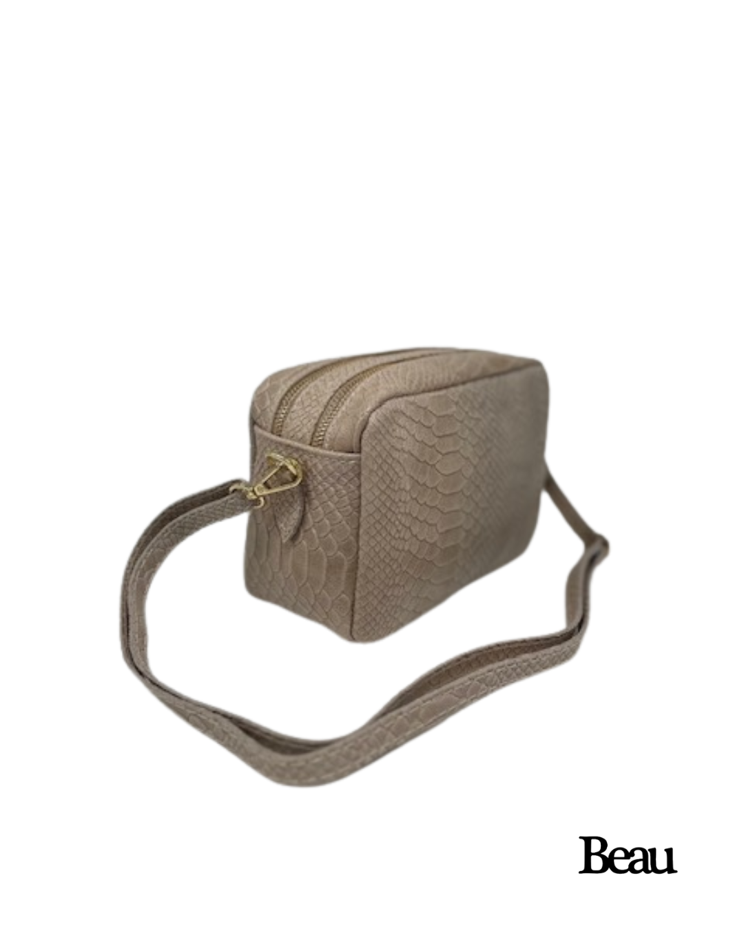 TAS MILA SNAKE - LEDER - BEIGE - Afbeelding 5