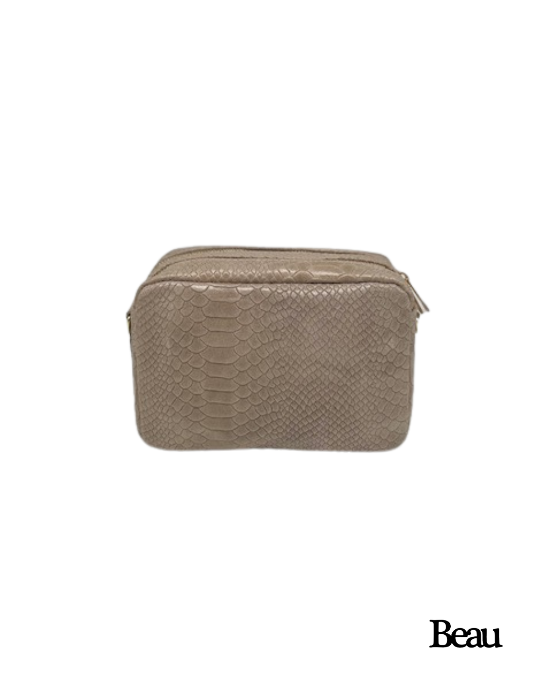 TAS MILA SNAKE - LEDER - BEIGE - Afbeelding 1
