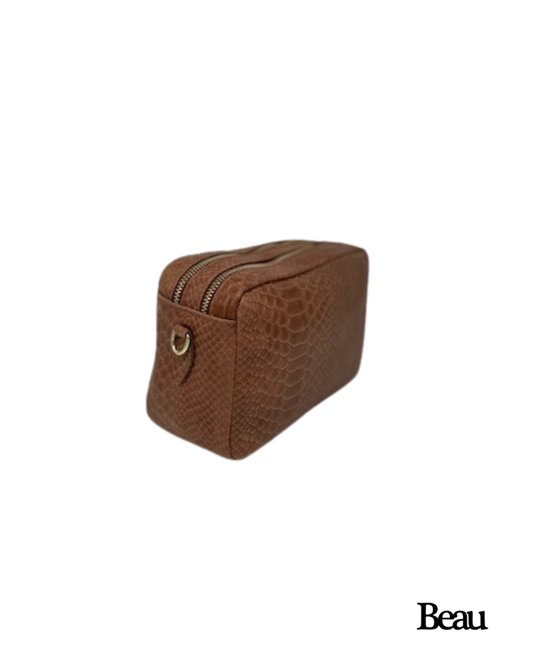 TAS MILA SNAKE - LEDER - CAMEL - Afbeelding 2