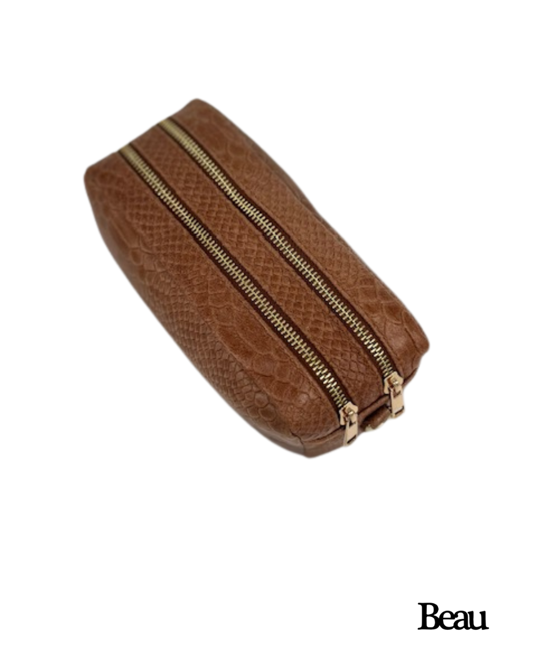 TAS MILA SNAKE - LEDER - CAMEL - Afbeelding 3