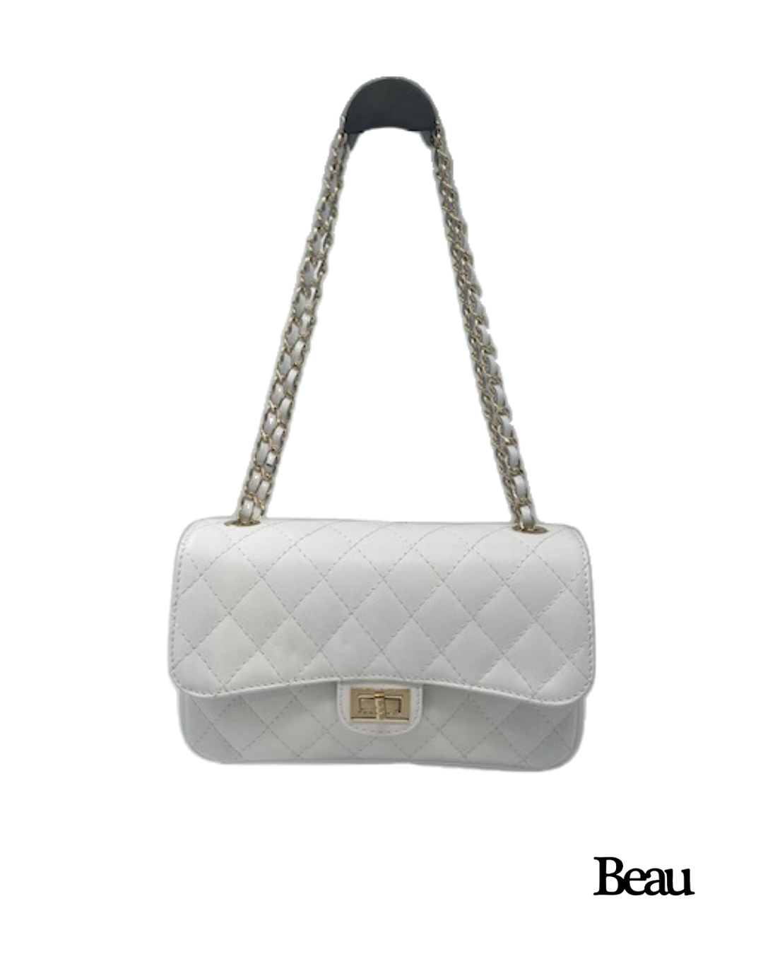 TAS COCO LARGE - LEDER - WIT - Afbeelding 1