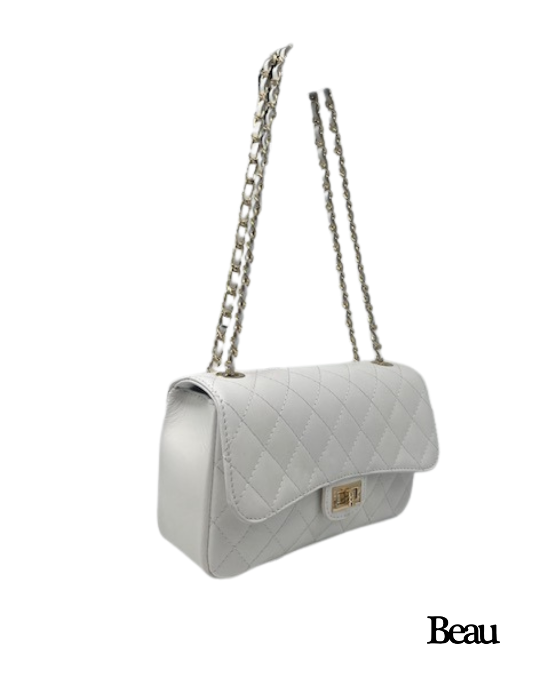 TAS COCO LARGE - LEDER - WIT - Afbeelding 2