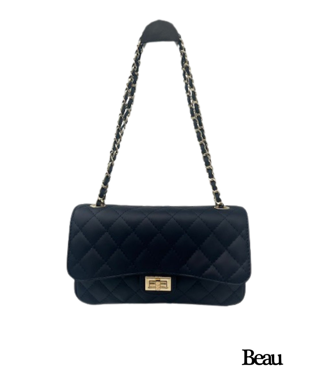 TAS COCO LARGE - LEDER - DONKER BLAUW - Afbeelding 1