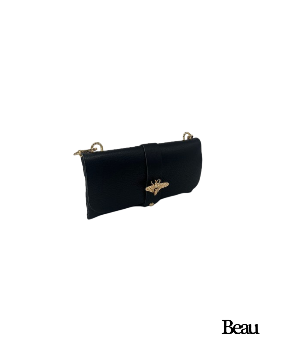 TAS MAJA - LEDER - ZWART - Afbeelding 2