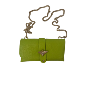 TAS MAJA - LEDER - LICHTGROEN
