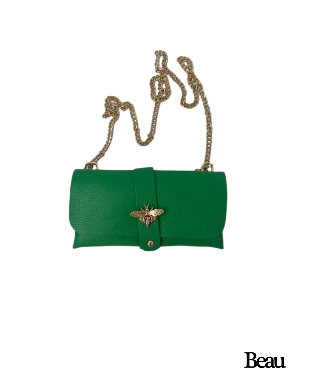 TAS MAJA - LEDER - DONKER GROEN - Afbeelding 1