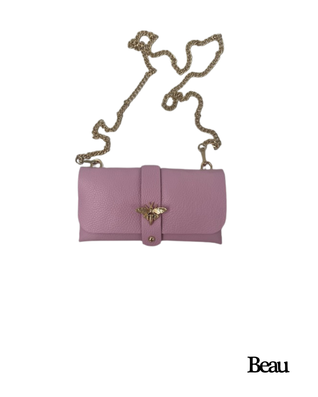 TAS MAJA - LEDER - LICHT ROZE - Afbeelding 1