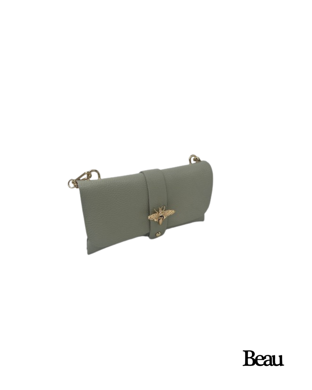 TAS MAJA - LEDER - MINT - Afbeelding 2