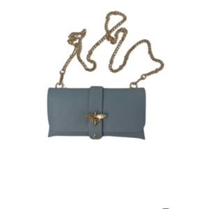 TAS MAJA - LEDER - LICHT BLAUW
