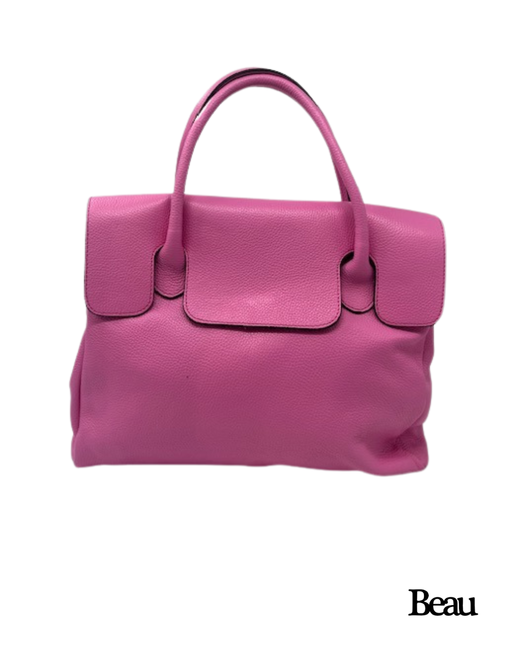 TAS PAULETTE LARGE - LEDER - PINK - Afbeelding 1