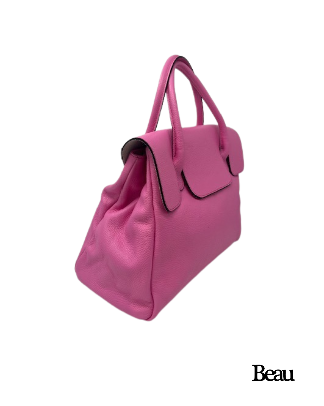 TAS PAULETTE LARGE - LEDER - PINK - Afbeelding 2