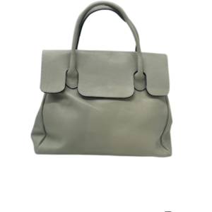 TAS PAULETTE LARGE - LEDER - GRIJS