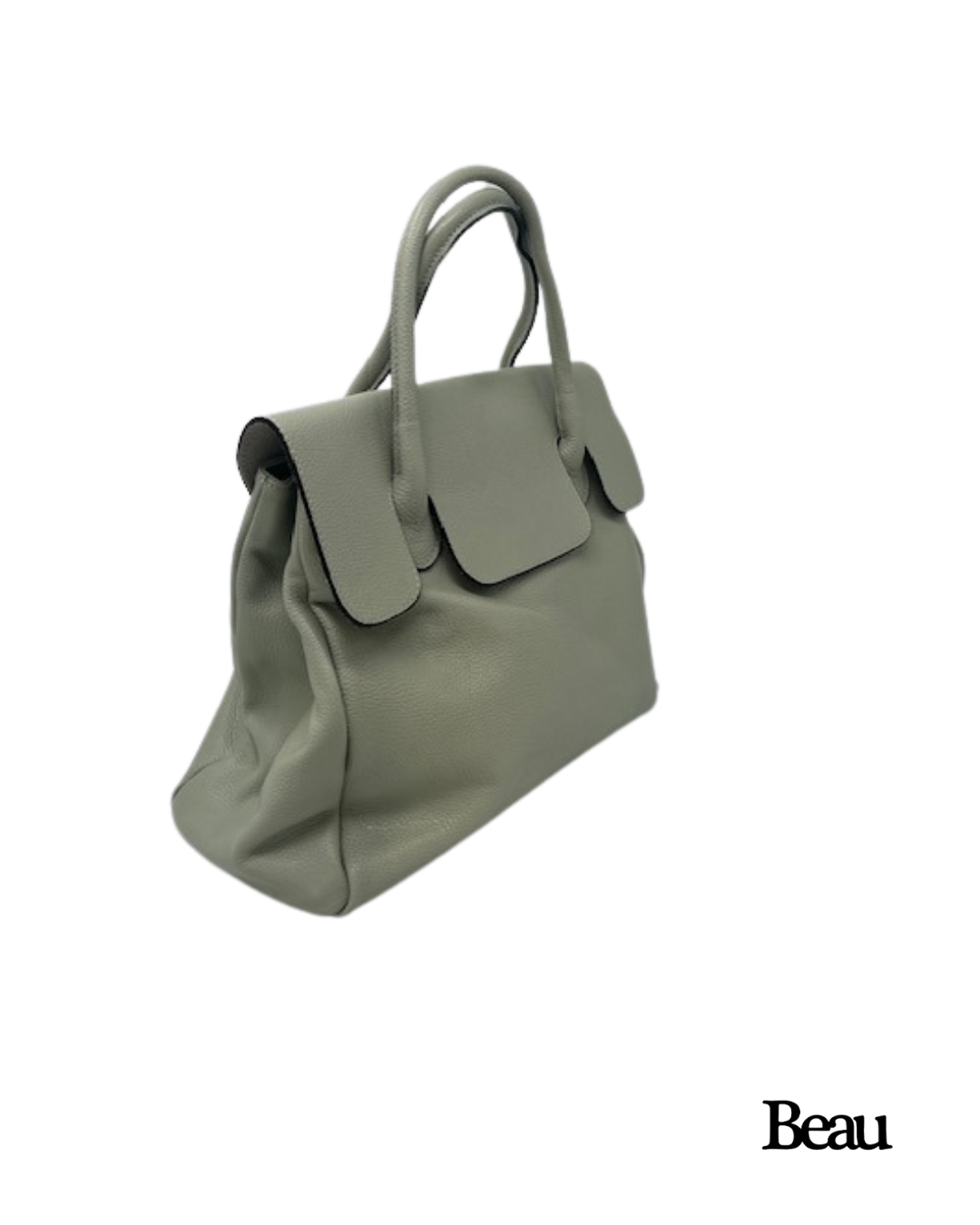 TAS PAULETTE LARGE - LEDER - GRIJS - Afbeelding 2