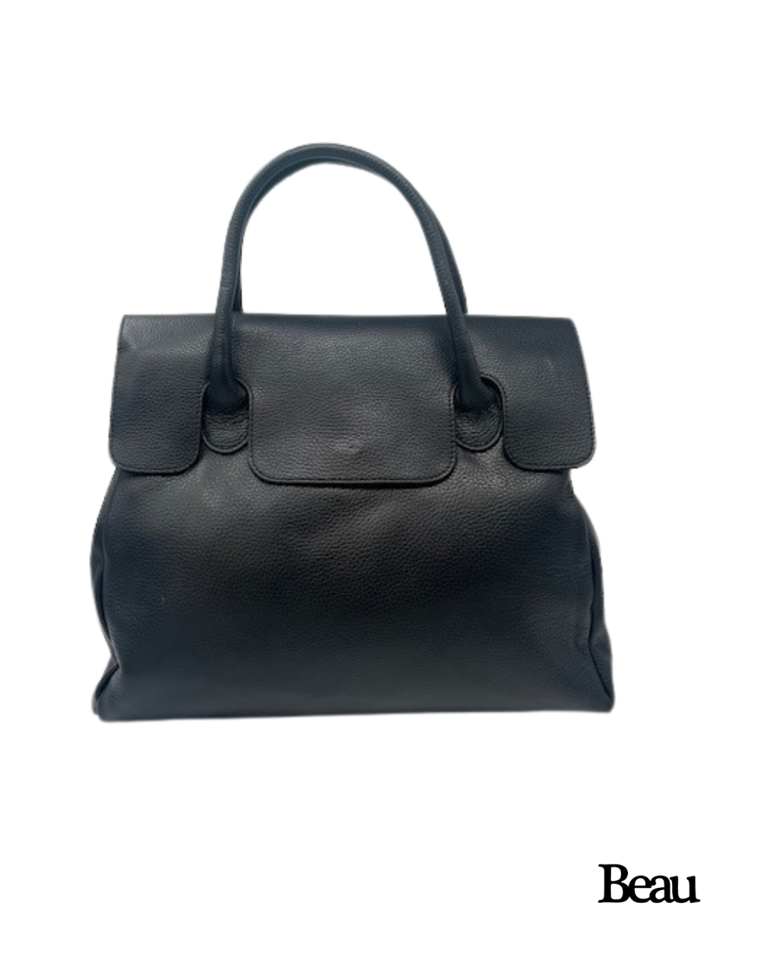 TAS PAULETTE LARGE - LEDER - ZWART - Afbeelding 1
