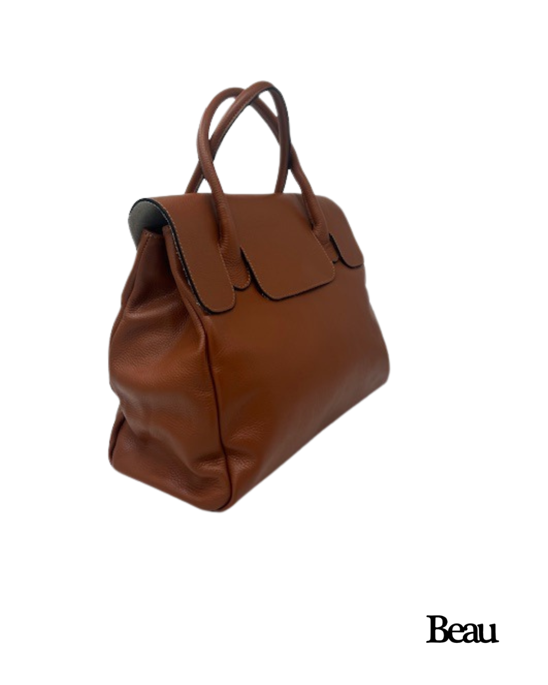 TAS PAULETTE LARGE - LEDER - CAMEL - Afbeelding 2