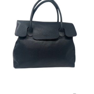 TAS PAULETTE LARGE - LEDER - DONKER BLAUW