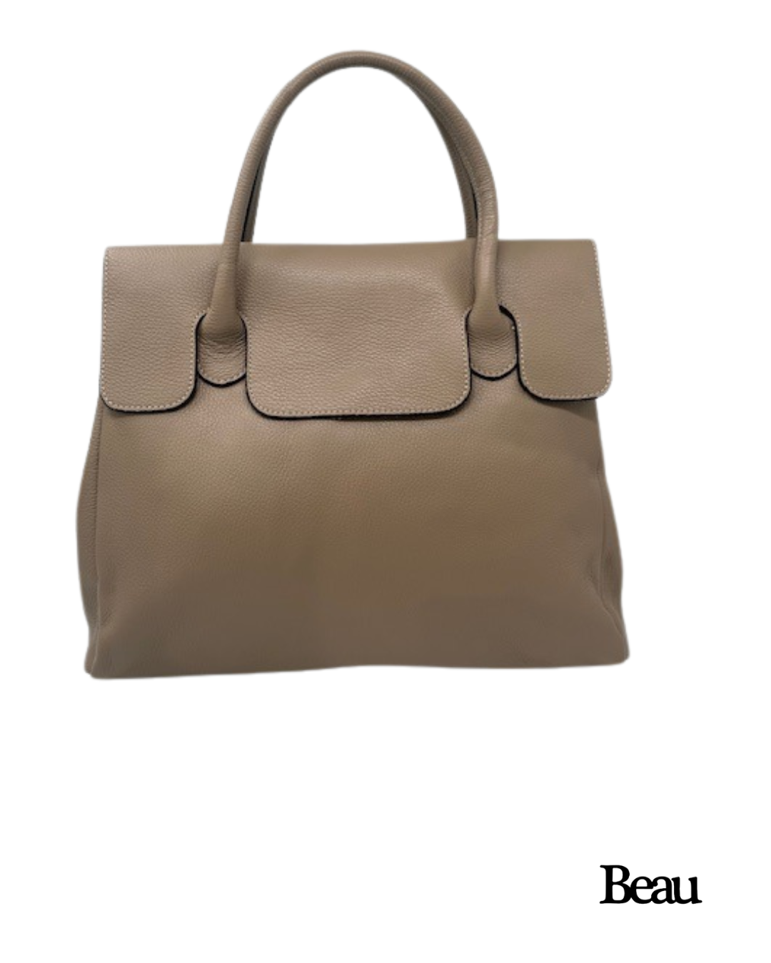 TAS PAULETTE LARGE - LEDER - TAUPE - Afbeelding 1