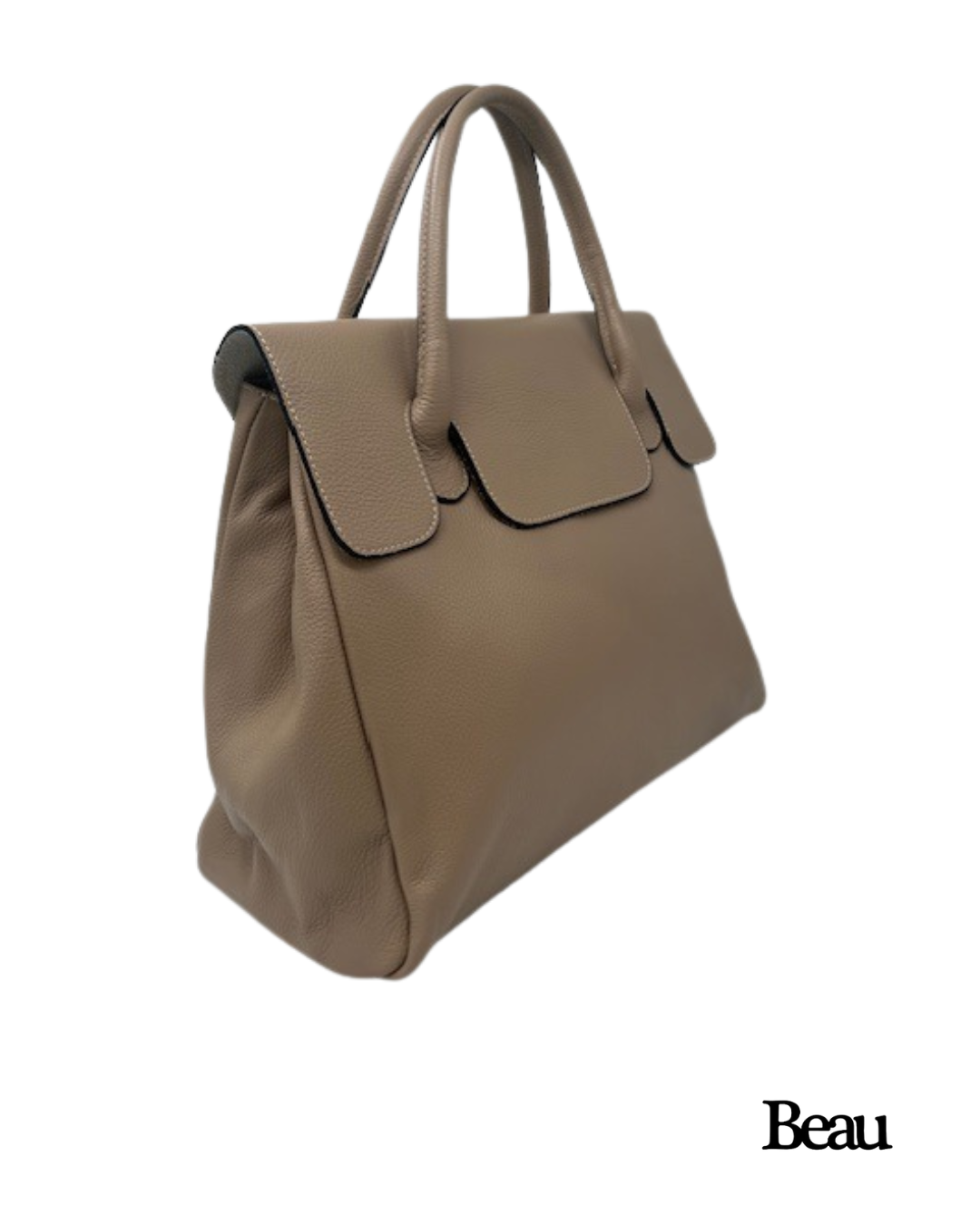TAS PAULETTE LARGE - LEDER - TAUPE - Afbeelding 2