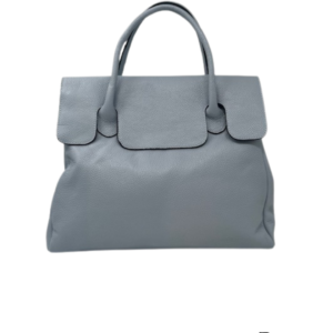 TAS PAULETTE LARGE - LEDER - LICHT BLAUW