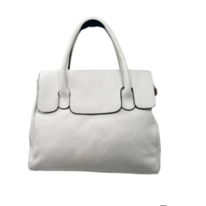 TAS PAULETTE SMALL - LEDER - WIT